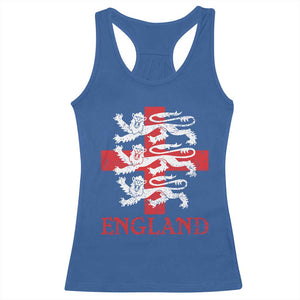 England Three Lions Symbol English Pride Souvenir Racerback Tank Top TS11 Royal Blue Print Your Wear