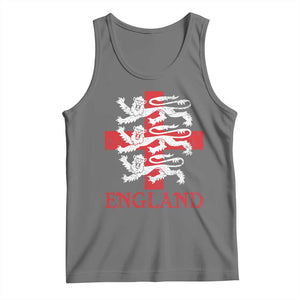 England Three Lions Symbol English Pride Souvenir Tank Top TS11 Black Heather Print Your Wear