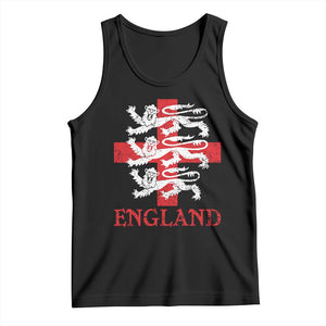 England Three Lions Symbol English Pride Souvenir Tank Top TS11 Black Print Your Wear