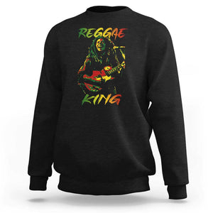 Legend Bob Sweatshirt Reggae King Music Rastafarian TS11 Black Print Your Wear