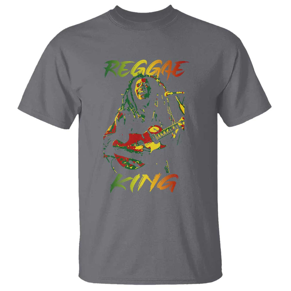 Legend Bob T Shirt Reggae King Music Rastafarian TS11 Charcoal Print Your Wear