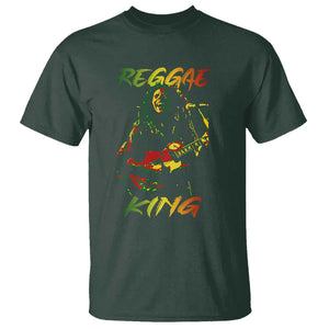 Legend Bob T Shirt Reggae King Music Rastafarian TS11 Dark Forest Green Print Your Wear