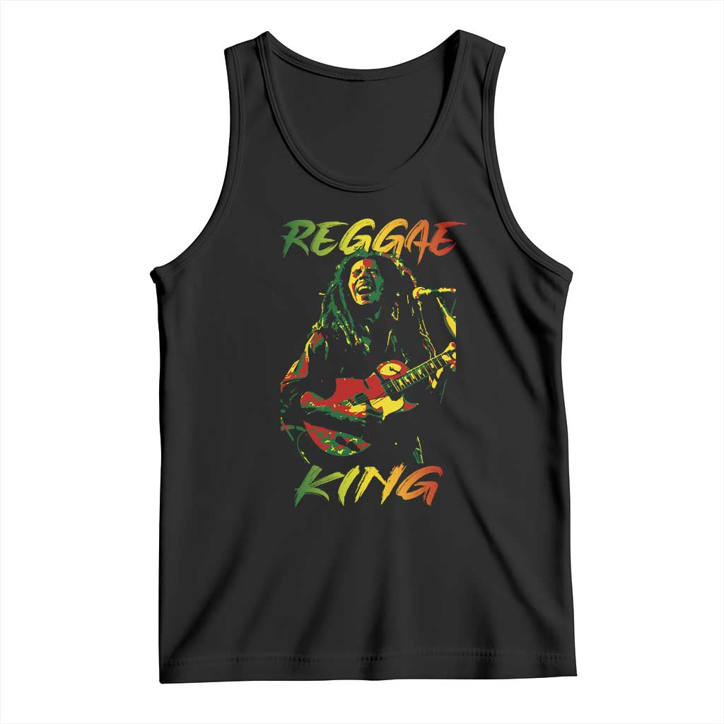 Legend Bob Tank Top Reggae King Music Rastafarian TS11 Black Print Your Wear