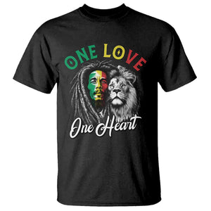 Reggae Legend T Shirt One Love One Heart Rastafarian Reggae Music Lion TS11 Black Print Your Wear