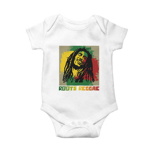 Legend Bob Baby Onesie Roots Reggae Rastafarian Music Jamaica TS11 White Print Your Wear