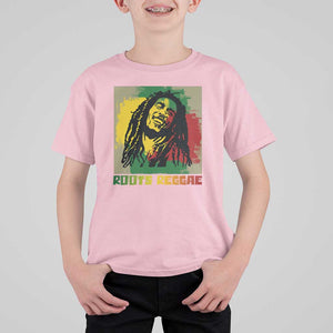 Legend Bob T Shirt For Kid Roots Reggae Rastafarian Music Jamaica TS11 Light Pink Print Your Wear