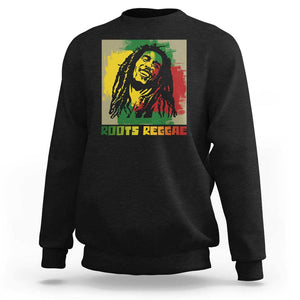 Legend Bob Sweatshirt Roots Reggae Rastafarian Music Jamaica TS11 Black Print Your Wear