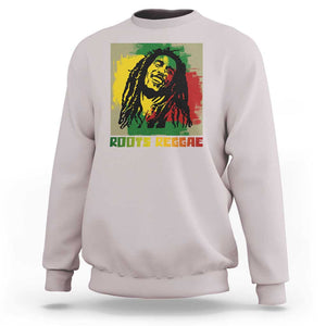 Legend Bob Sweatshirt Roots Reggae Rastafarian Music Jamaica TS11 Ice Gray Print Your Wear