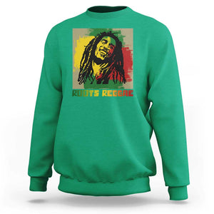 Legend Bob Sweatshirt Roots Reggae Rastafarian Music Jamaica TS11 Irish Green Print Your Wear