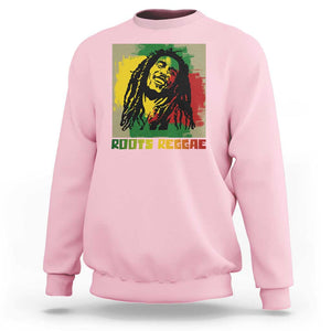 Legend Bob Sweatshirt Roots Reggae Rastafarian Music Jamaica TS11 Light Pink Print Your Wear