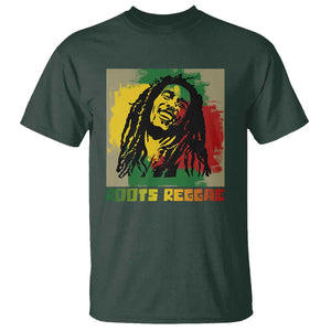 Legend Bob T Shirt Roots Reggae Rastafarian Music Jamaica TS11 Dark Forest Green Print Your Wear