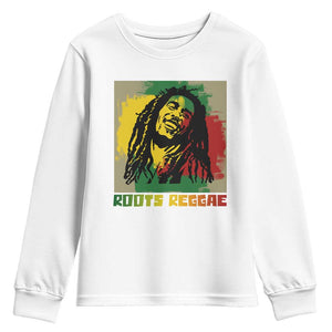 Legend Bob Youth Sweatshirt Roots Reggae Rastafarian Music Jamaica TS11 White Print Your Wear