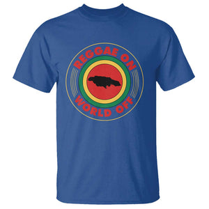 Reggae On World Off T Shirt Rasta Music Rastafarian Jamaica TS11 Royal Blue Print Your Wear