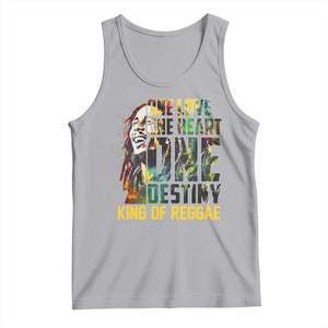 Legend Bob Tank Top One Love Heart Destiny King Of Reggae TS11 Athletic Heather Print Your Wear