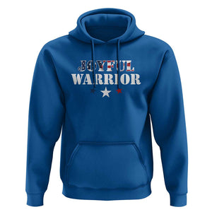 Harris Walz 2024 Hoodie Joyful Warrior American Flag Political Stars TS11 Royal Blue Print Your Wear