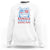 Harris Supporter Sweatshirt Kamala Nobody Is Eating Pets American Flag Cat TS11 White Print Your Wear