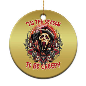 Halloween Xmas Christmas Ornament Tis The Season To Be Creepy Ghost Horror Xmas TS11 Print Your Wear