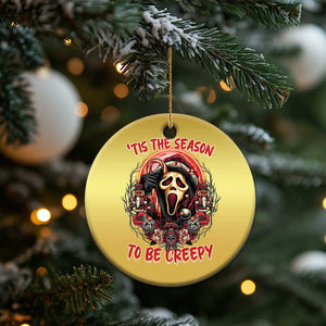 Halloween Xmas Christmas Ornament Tis The Season To Be Creepy Ghost Horror Xmas TS11 Print Your Wear