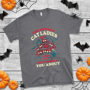 Harris Walz Halloween T Shirt The Spooky Cat Ladies They Warned You About Devil Cats TS11 Charcoal Print Your Wear