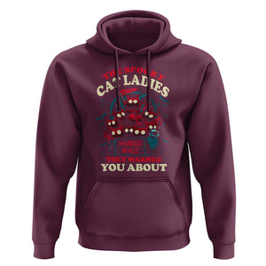 Harris Walz Halloween Hoodie The Spooky Cat Ladies They Warned You About Devil Cats TS11 Maroon Print Your Wear