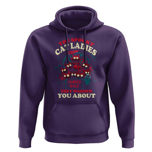 Harris Walz Halloween Hoodie The Spooky Cat Ladies They Warned You About Devil Cats TS11 Purple Print Your Wear