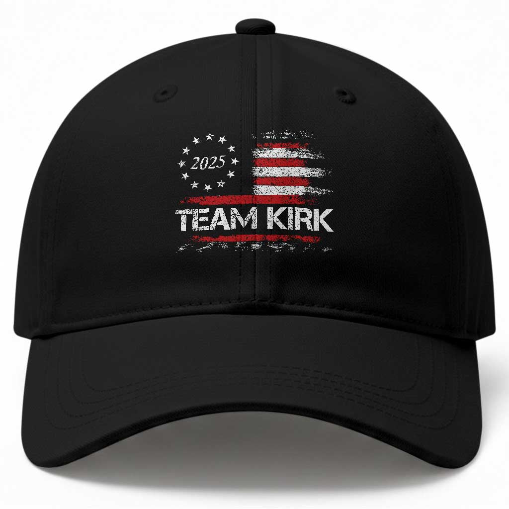 Team Kirk 2025 Baseball Cap Charlie Kirk Freedom Vintage American Flag TS11 Print Your Wear