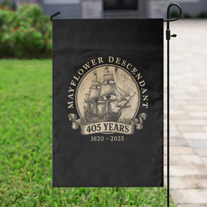 Mayflower Descendant Garden Flag 405 Years Pilgrim Fathers Thanksgiving History TS11 Print Your Wear