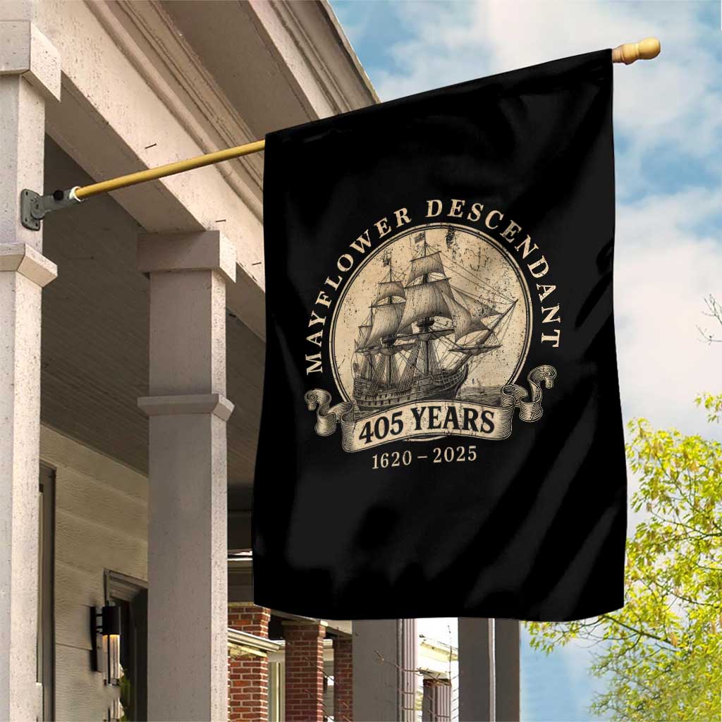 Mayflower Descendant Garden Flag 405 Years Pilgrim Fathers Thanksgiving History TS11 Print Your Wear