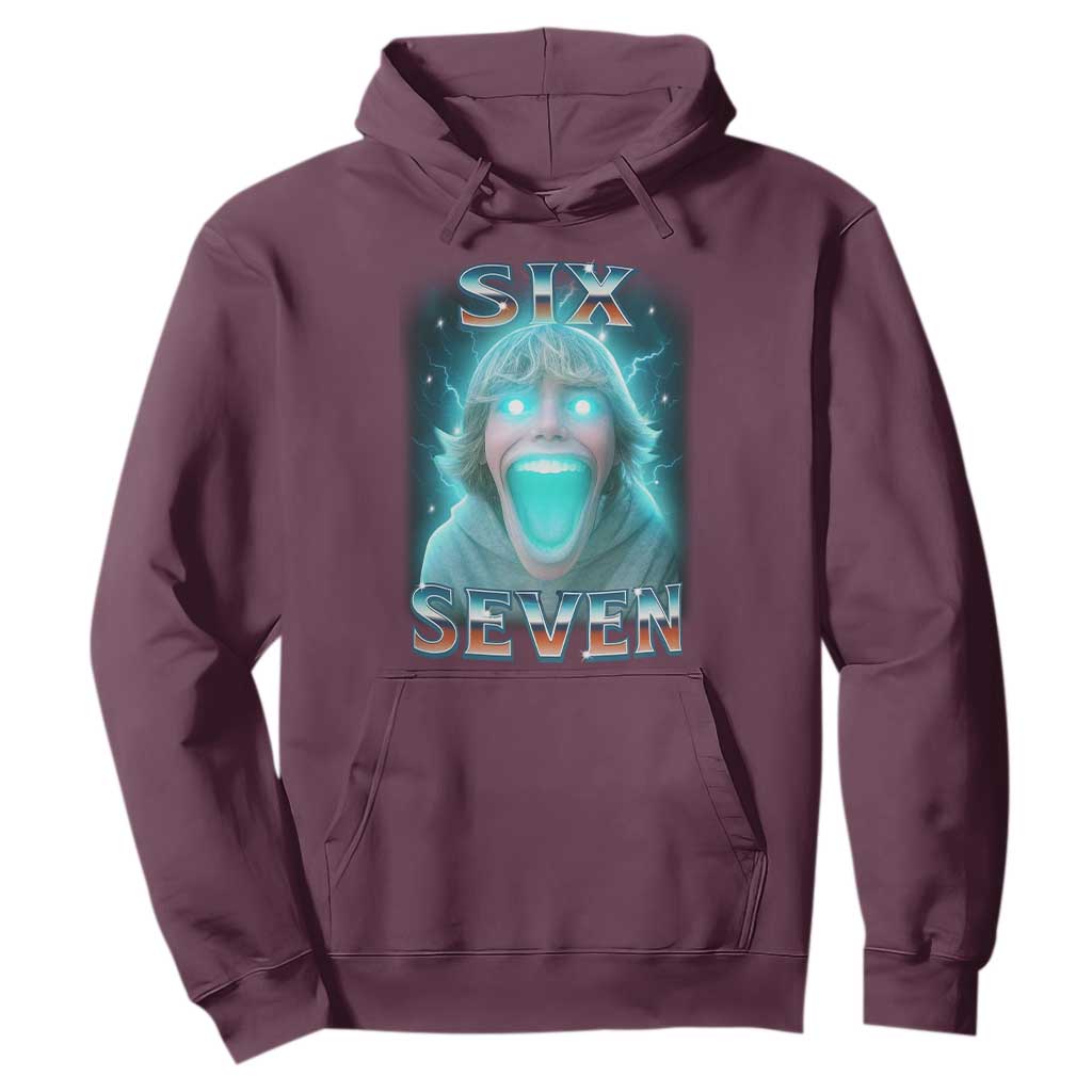 Funny Six Seven The Mason 67 Kid Gen Alpha Meme Hoodie TS11 Maroon Print Your Wear