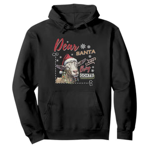 Funny Yule Hoodie Dear Santa Just Bring Goats Krampus TS11 Black Print Your Wear
