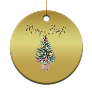 Xmas Christmas Ornament Merry And Bright Retro Xmas Tree TS11 Print Your Wear