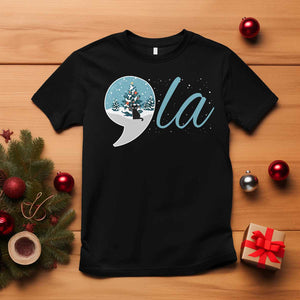 Funny Harris Christmas T Shirt Comma La Kamala Snowglobe Black Cat Xmas TS11 Black Print Your Wear