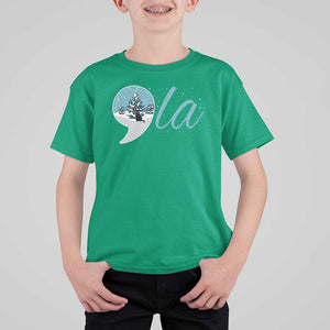 Funny Harris Christmas T Shirt For Kid Comma La Kamala Snowglobe Black Cat Xmas TS11 Irish Green Print Your Wear