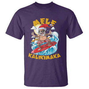 Christmas In Hawaii T Shirt Mele Kalikimaka Surfing Santa Kakau Tattoo TS11 Purple Print Your Wear