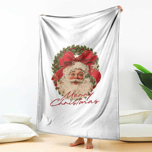 Merry Christmas Vintage Retro Santa Claus Coquette Throw Blanket TS11 Print Your Wear