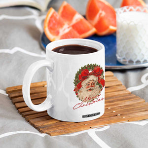 Merry Christmas Vintage Retro Santa Claus Coquette Coffee Mug TS11 Print Your Wear
