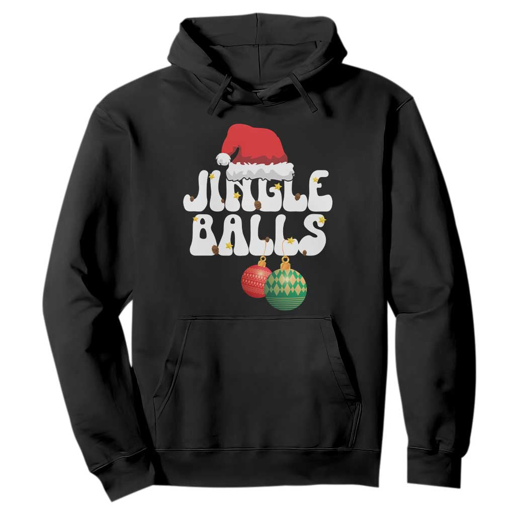 Christmas Jingle Balls Hoodie Funny Xmas Couple Matching TS11 Black Print Your Wear