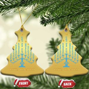 Happy Hanukkah Menorah Chanukah Jewish Holiday Christmas Ornament TS11 Christmas Tree Gold Print Your Wear