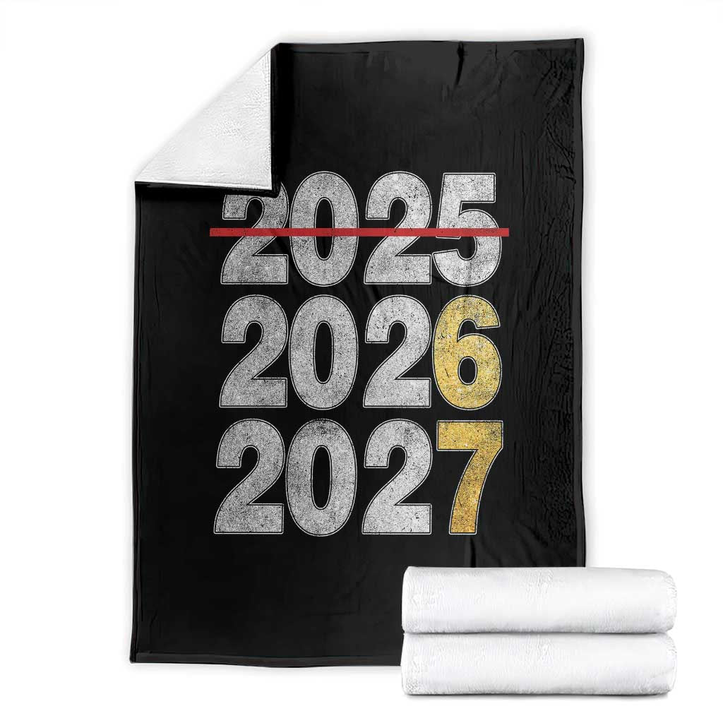 Funny 67 New Year Throw Blanket Happy New Year 2026 2027 Six Seven Meme Faux Glitter Effect Printed TS11 Black Print Your Wear