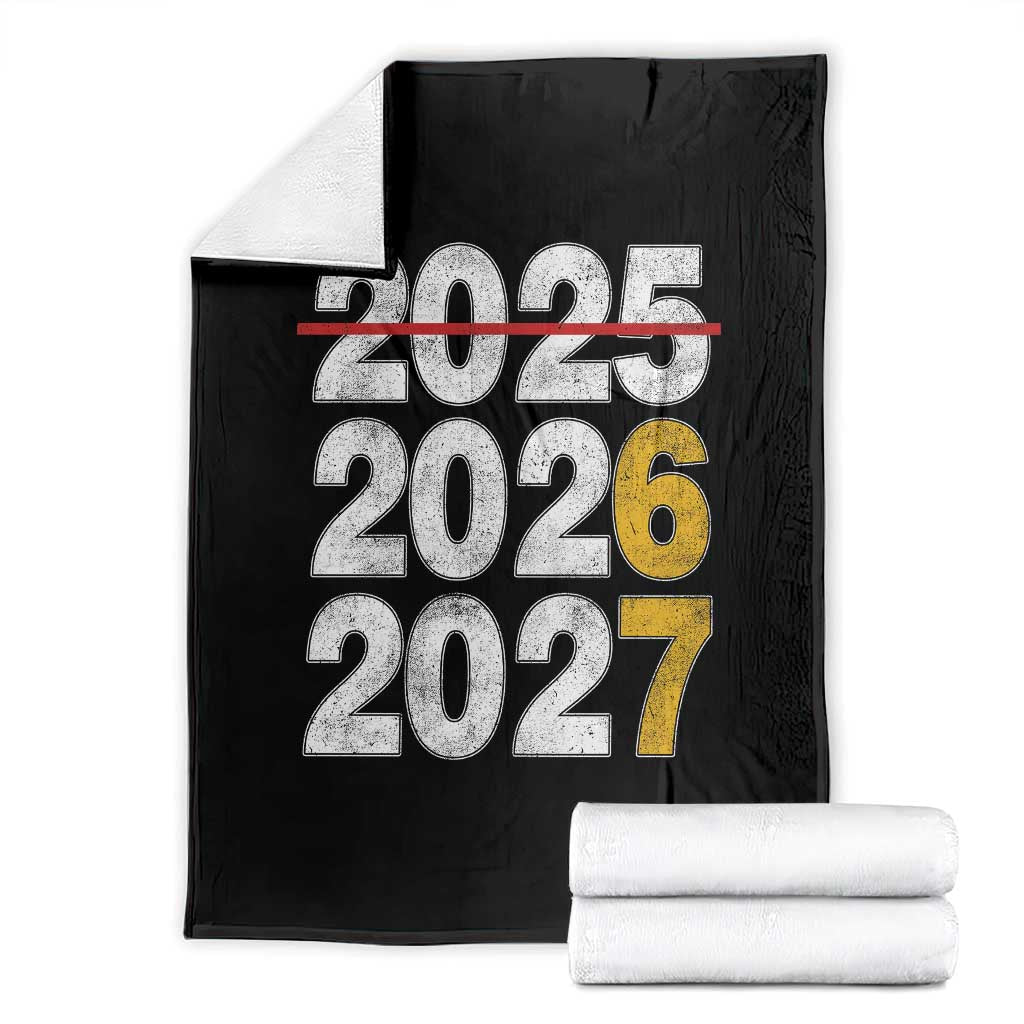 Funny 67 New Year Throw Blanket Happy New Year 2026 2027 Six Seven Meme TS11 Black Print Your Wear