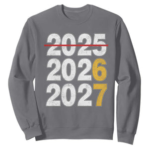 Funny 67 New Year Sweatshirt Happy New Year 2026 2027 Six Seven Meme TS11 Charcoal Print Your Wear