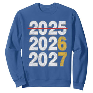 Funny 67 New Year Sweatshirt Happy New Year 2026 2027 Six Seven Meme TS11 Royal Blue Print Your Wear