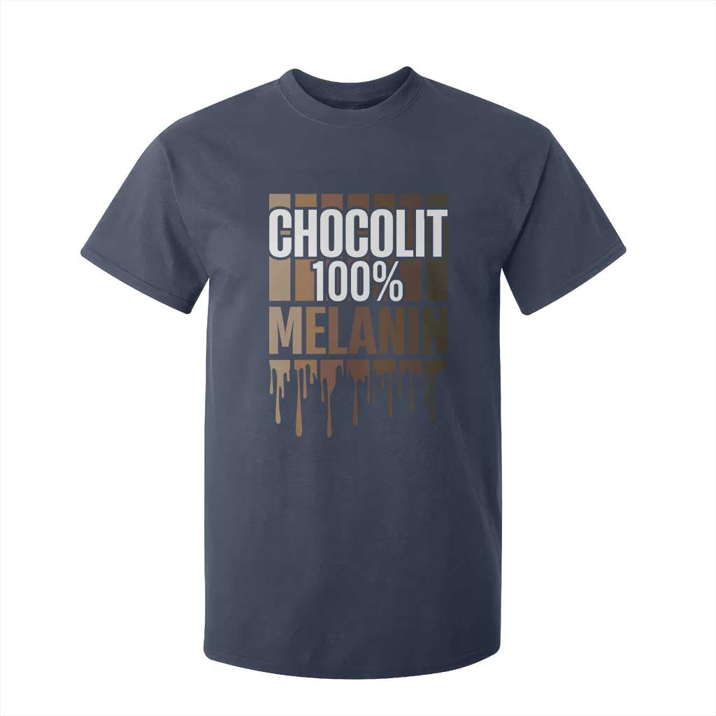 Funny Chocolit 100% T Shirt For Kid African American Melanin Black Pride TS11 Navy Print Your Wear