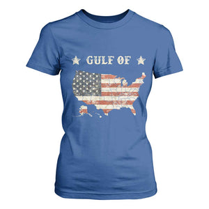 Trump 2025 Gulf Of USA American Flag T Shirt For Women