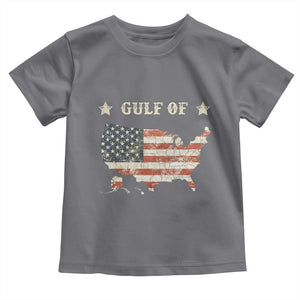 Trump 2025 Gulf Of USA American Flag Toddler T Shirt