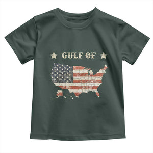 Trump 2025 Gulf Of USA American Flag Toddler T Shirt