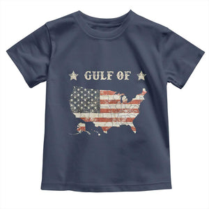 Trump 2025 Gulf Of USA American Flag Toddler T Shirt