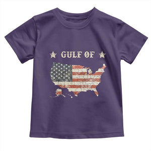 Trump 2025 Gulf Of USA American Flag Toddler T Shirt