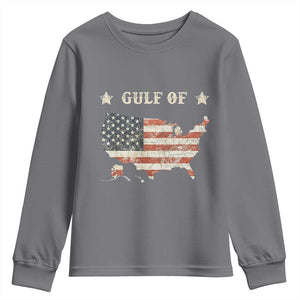 Trump 2025 Gulf Of USA American Flag Youth Sweatshirt