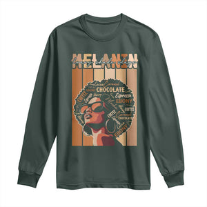 Melanin Every Shade Slays Long Sleeve Shirt Melanin Afro Queen African American Pride TS11 Dark Forest Green Print Your Wear